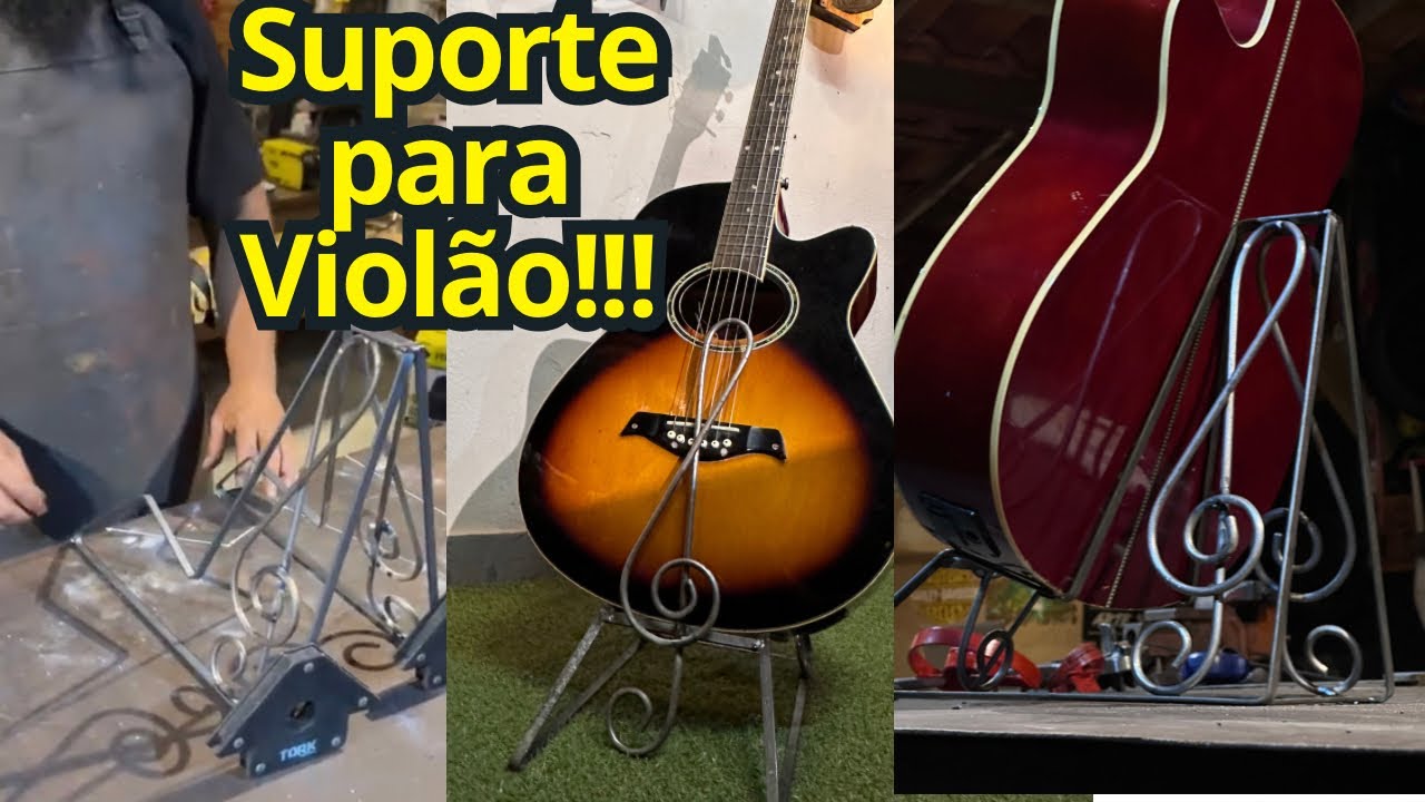 Suporte para violão Mais lindo e fácil que você já viu !!! Passo a passo !