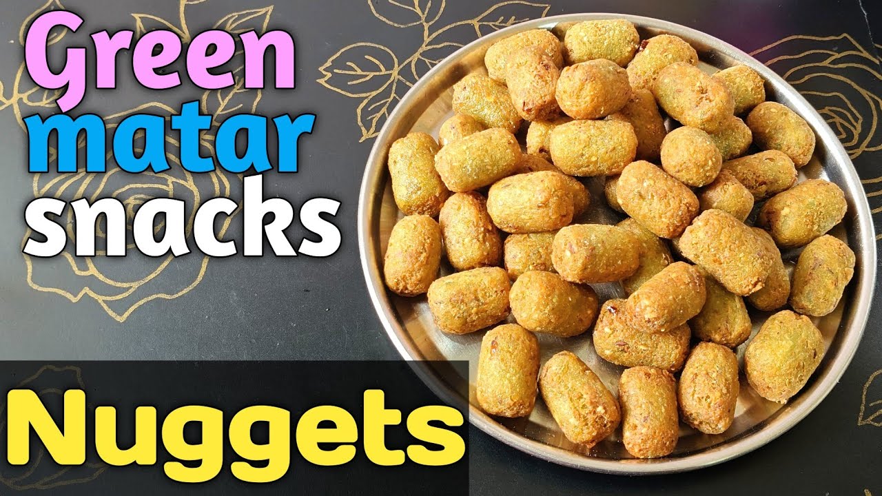 मटर पासून बनवा कुरकुरीत स्नॅक्स रेसिपी | 5 Minute Matar Nuggets Recipe |green Matar Snacks Recipe 