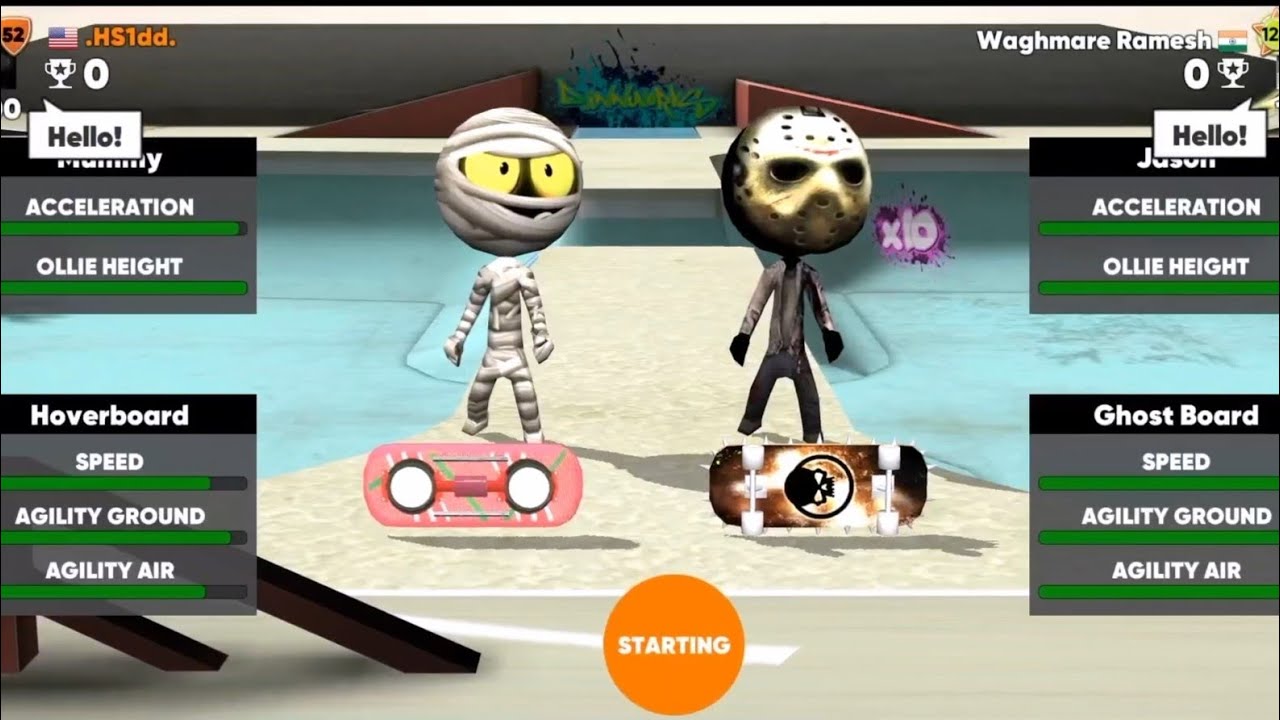 Random Challengers Part 4 😙 | Stickman Skate Battle