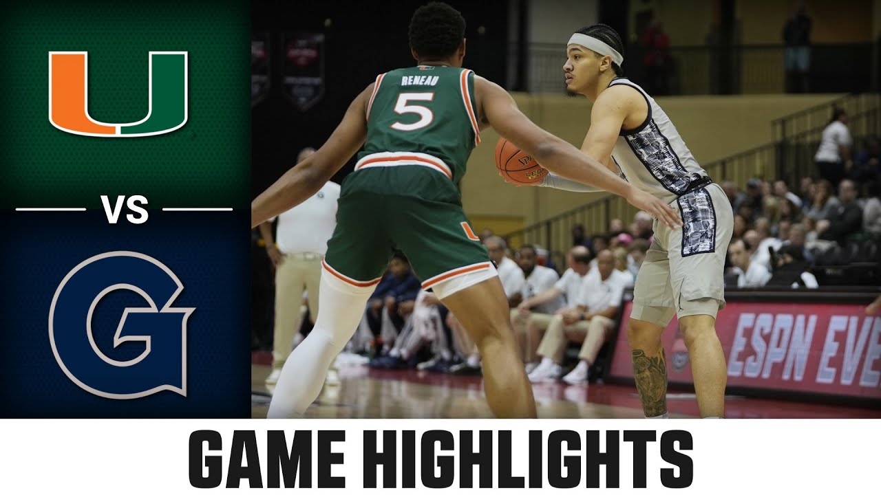 Georgetown vs. Miami&nbsp;Game Highlights | 2025-26 ACC Men's Basketball