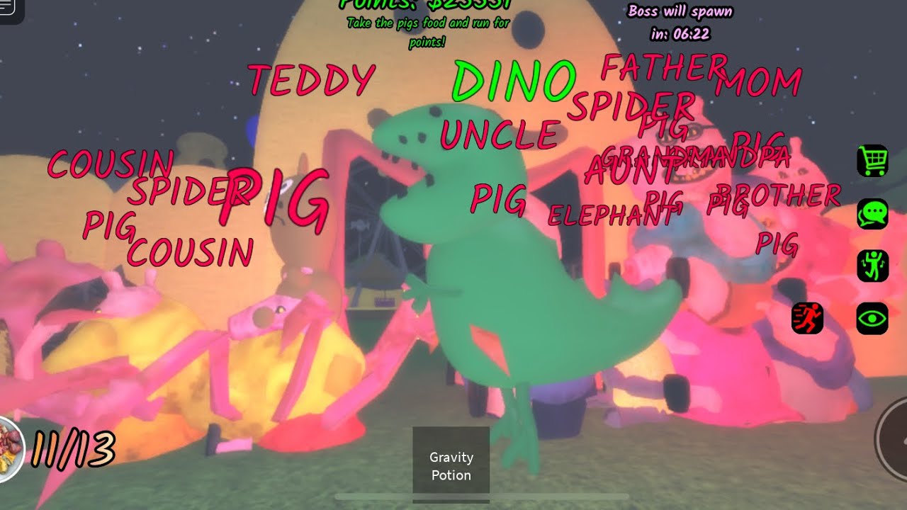Playing hungry pig🥓