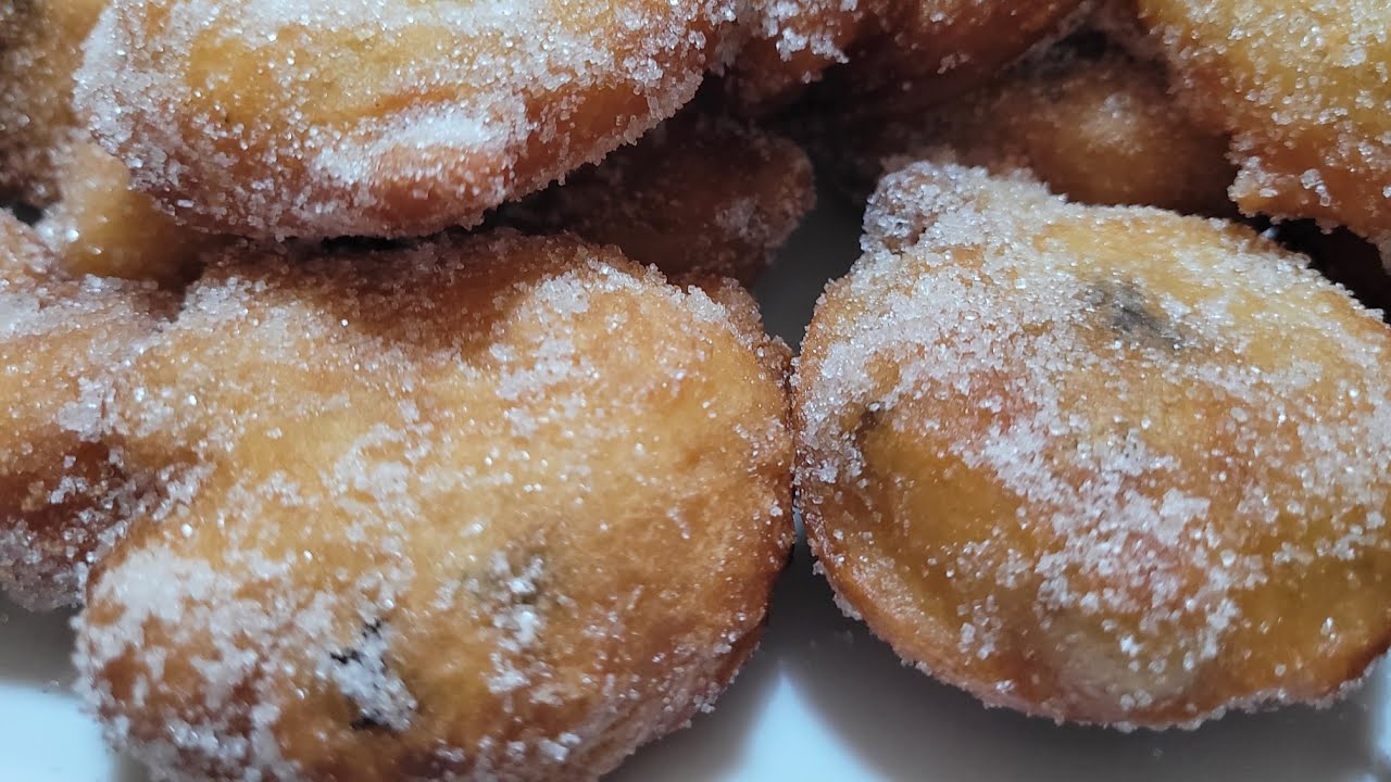 FRITTELLE DOLCI DI CARNEVALE CON L'UVETTA PASSA