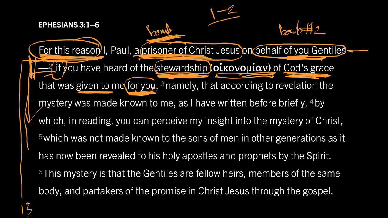Why Prison Did Not Discourage Paul: Ephesians 3:1–6, Part 1