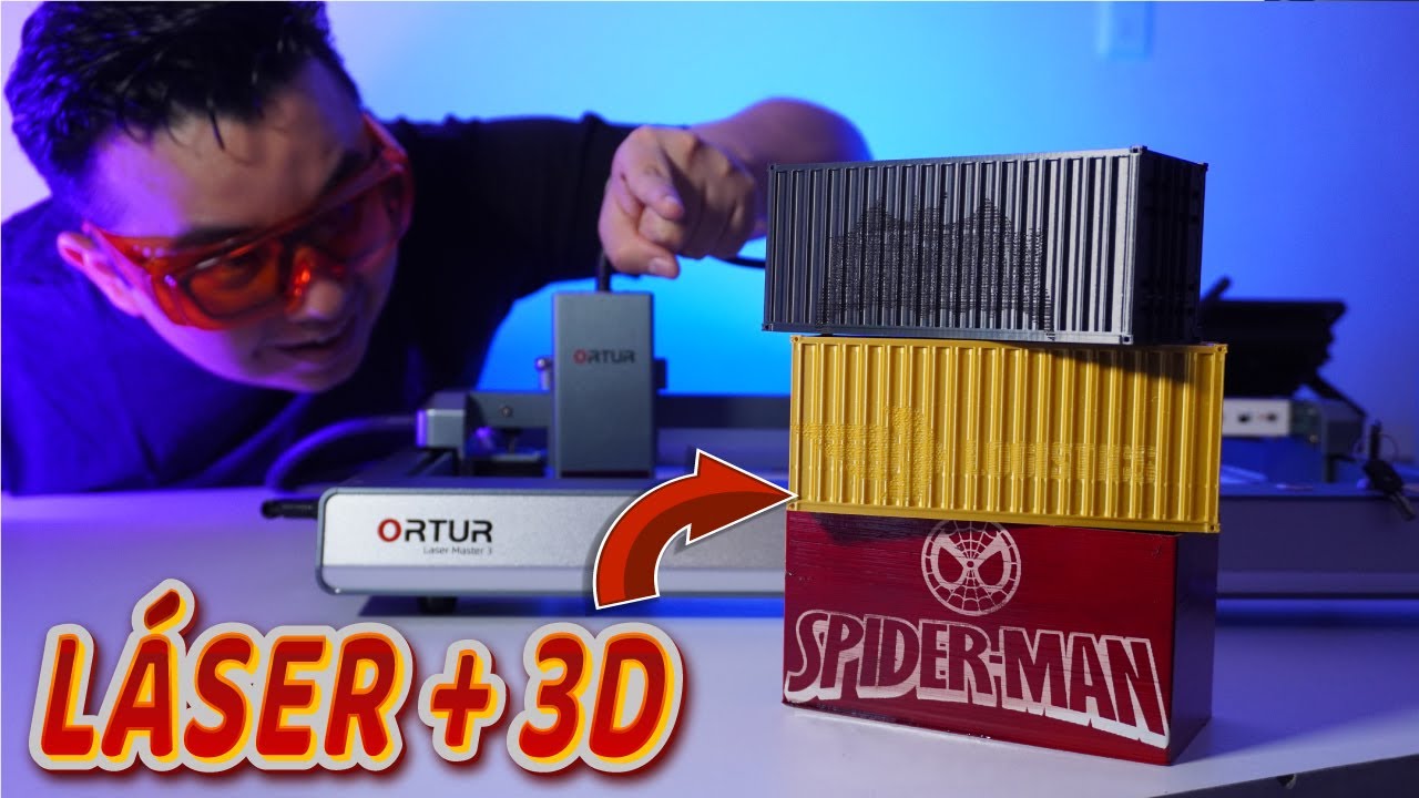 ❌ ✅ Se puede GRABAR con láser una pieza impresa en 3D │ Impresión 3D + Corte Láser