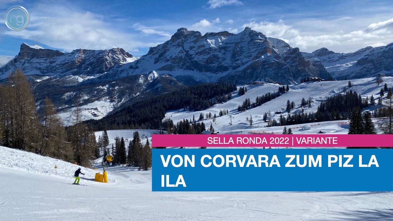 Sella Ronda 2022 | Variante | Von Corvara nach La Villa Piz La Ila 4k