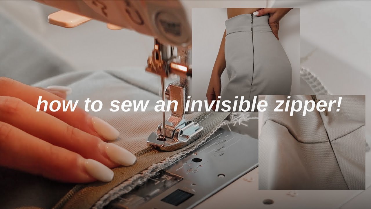 Fashion Design 101 | how to put in an invisible zipper!