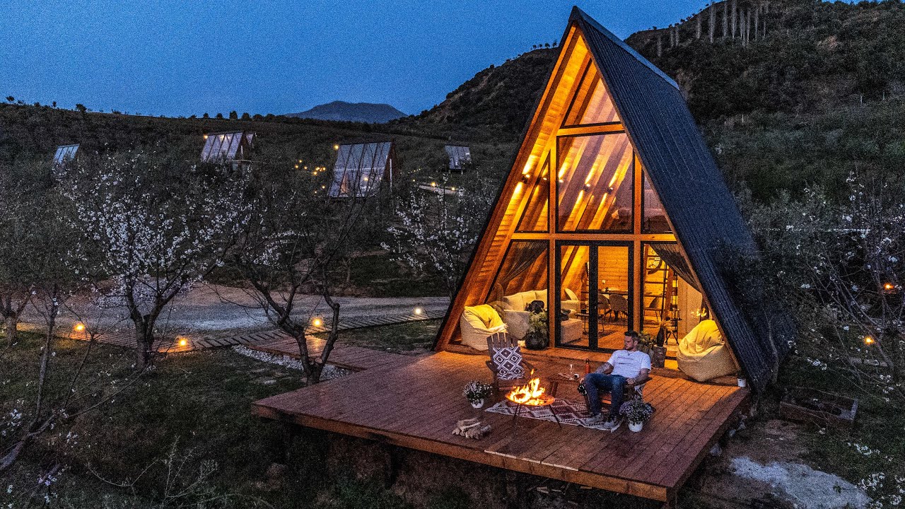 Cozy A-Frame Cabin Getaway near Tirana, Albania 🇦🇱