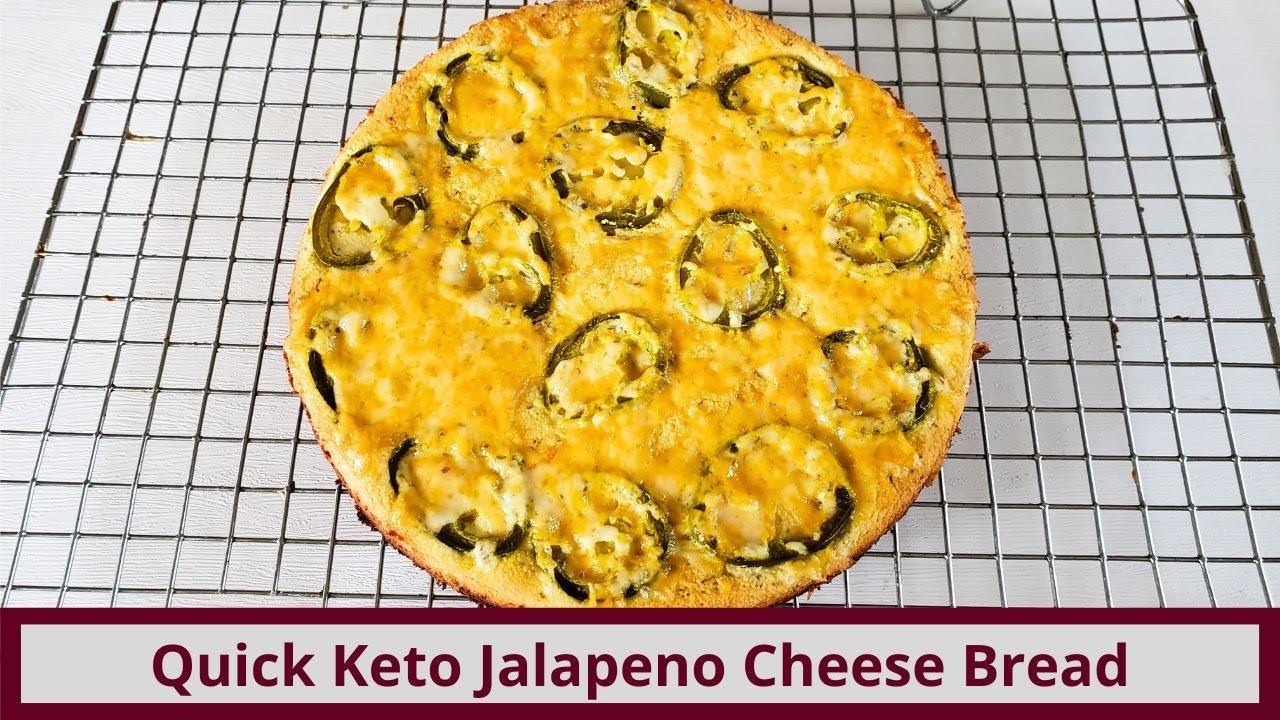 Quick Keto Jalapeno Cheese Bread (Nut Free and Gluten Free)