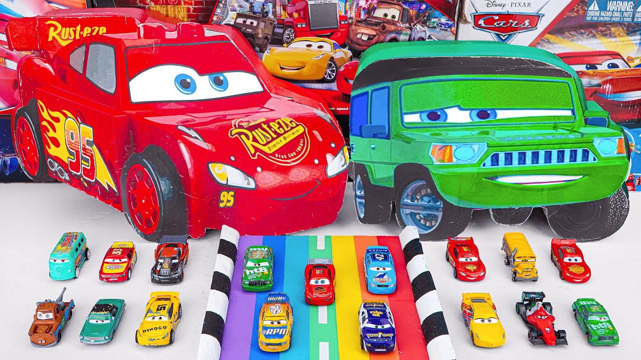 Disney Pixar Cars Unboxing Review | Lightning Mcqueen, Tow Mater, Doc Hudson, Sally Carrera, Cruz