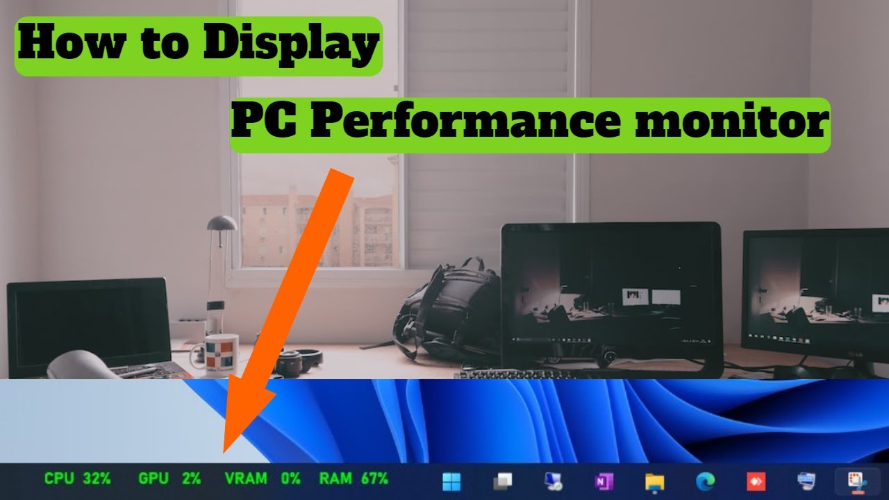 How to Display RAM CPU and GPU  Usage Performance widget on Windows 11 | PC Monitoring Tools | Hindi
