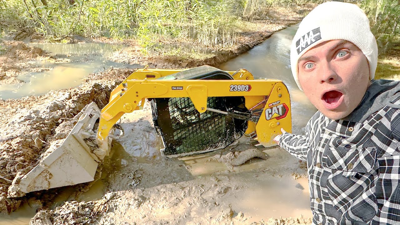 Our Most DANGEROUS Recovery - Skid Steer SUNK in SWAMP