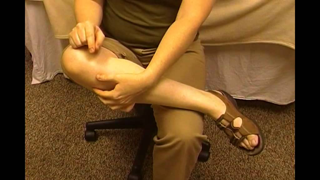 Self Massage of the Calf - for Shin Splints and Plantar Fasciitis by MassageByHeather.com