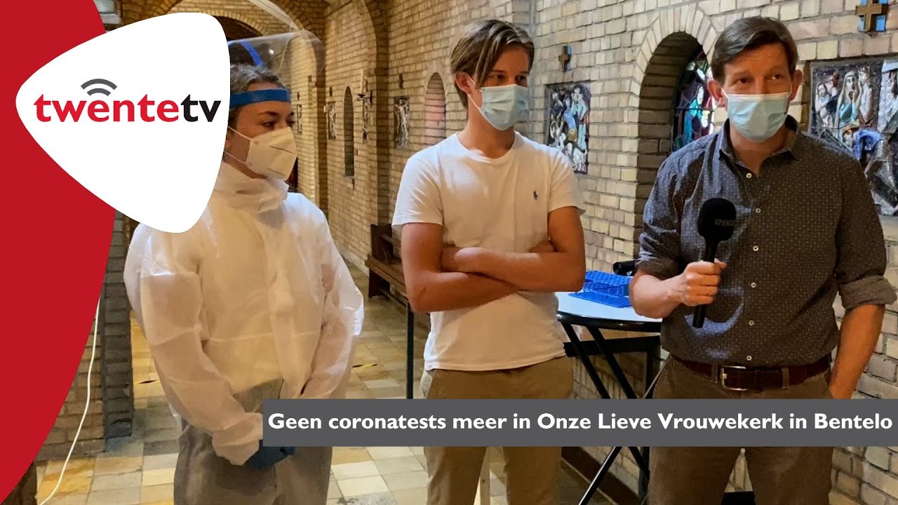 De laatste coronatests in de Onze Lieve Vrouwekerk in Bentelo - Twente TV