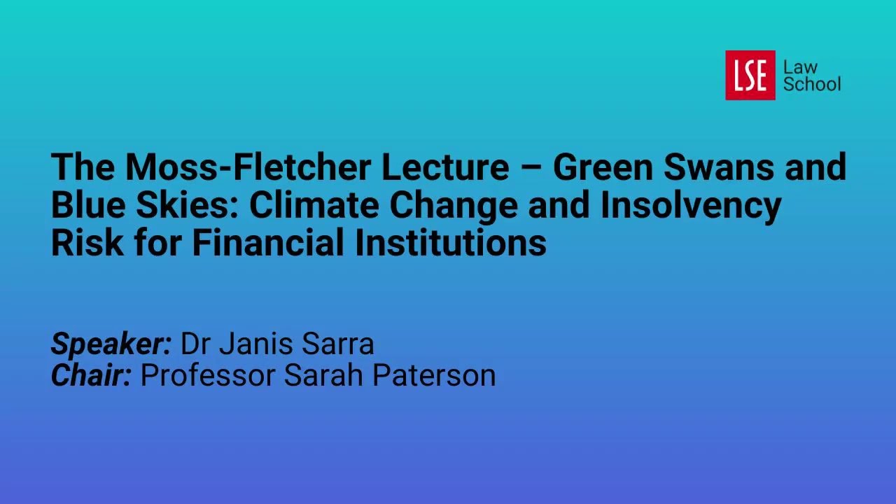 Зелёные лебеди и голубое небо: изменение климата и риск неплатежеспособности для финансовых учреж...