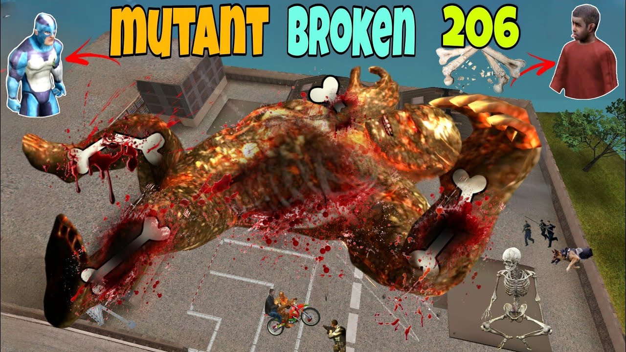 Rope Hero Tipson Broked 206 Bones Of Mutant । In Rope Hero Vice Town । Junnu Malik Gaming