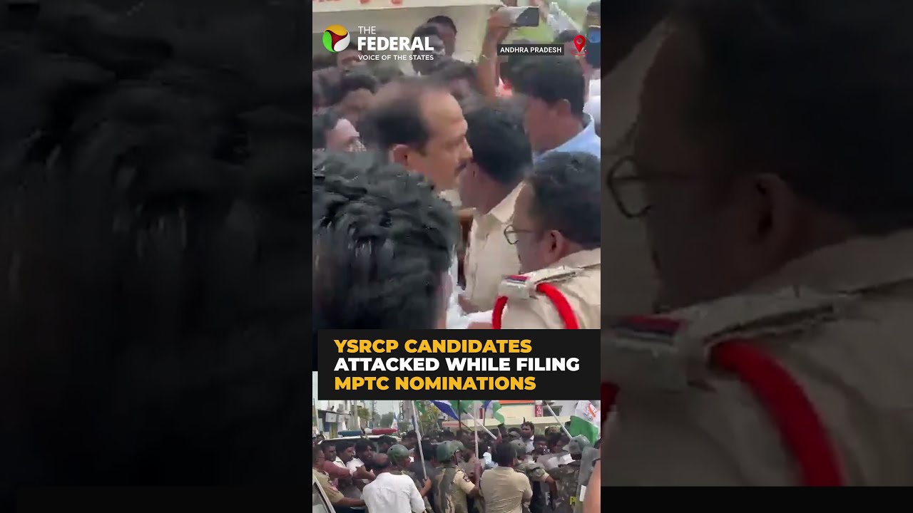YSRCP candidates attacked, nomination papers snatched in Macherla | #shorts