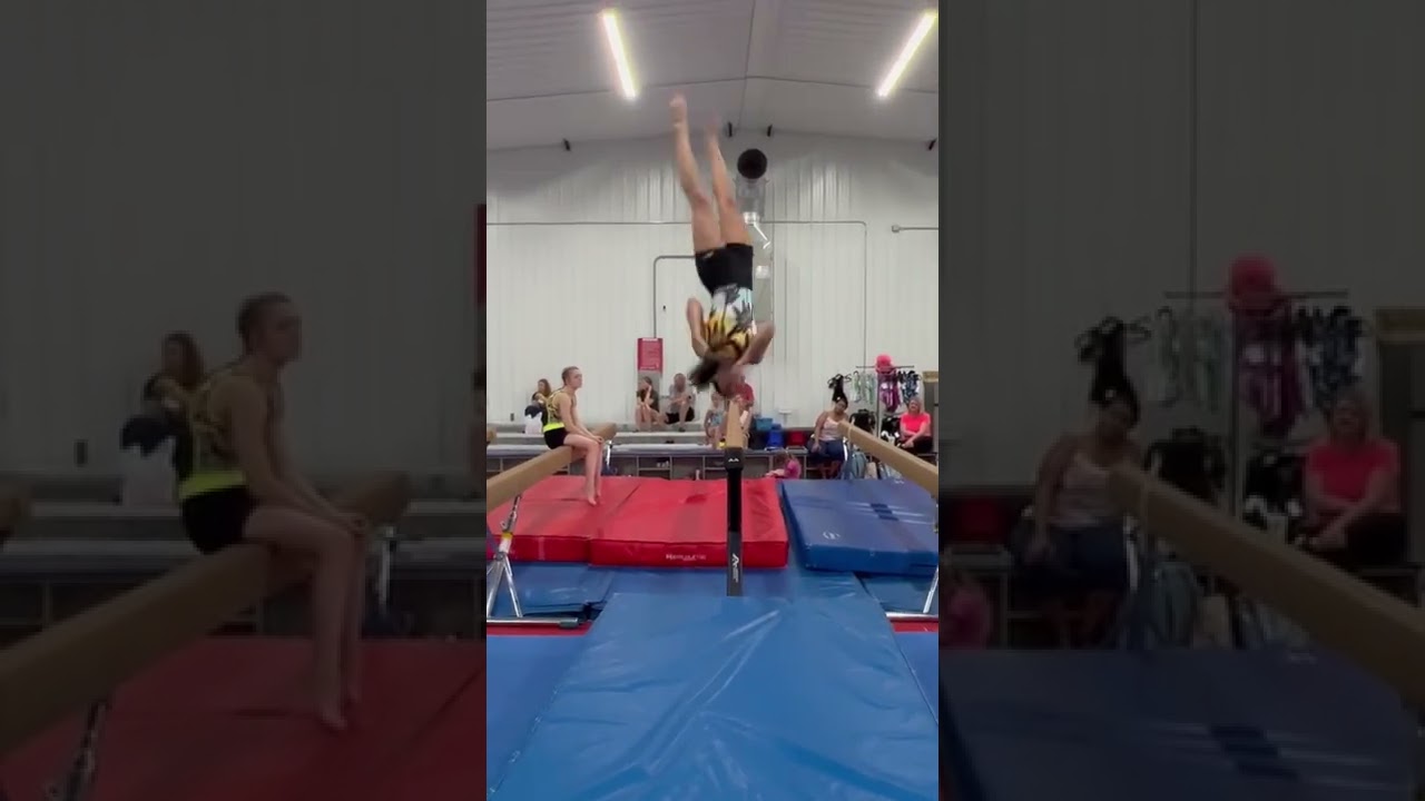 Front aerial full dismount off beam 🤍 #gymnastics #balancebeam #tumble #aerial - Jasmine Dawson