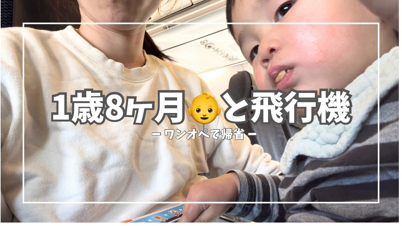 【ワンオペ飛行機】1歳8ヶ月と飛行機に乗る