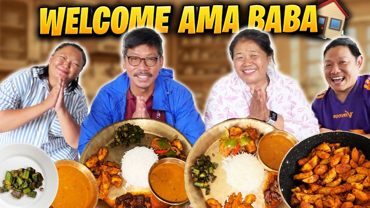 NAYA GHAR MA FIRST TIME AMA BABA AUNU VAYO🏠KHANA KHANU BOLAUDA ESTO VANNU VAYO❤️😊