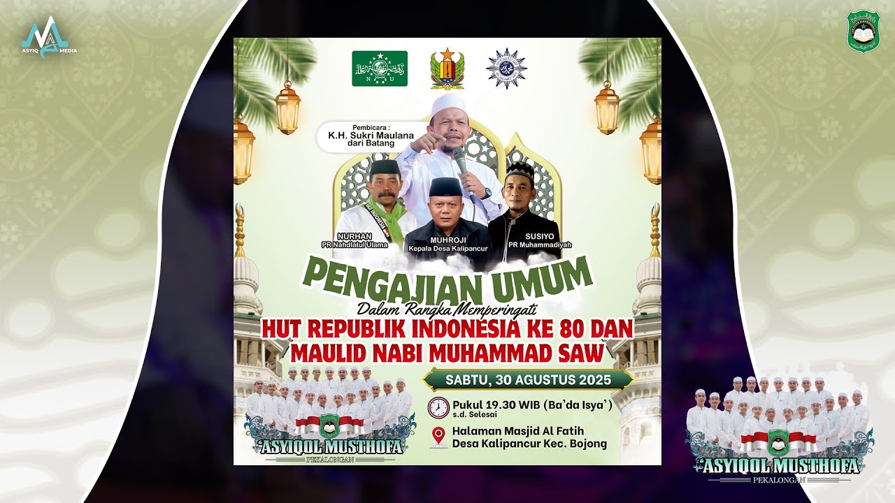 🔴 [RE-RUN] KALIPANCUR BERSHOLAWAT BERSAMA ASYIQOL MUSTHOFA PEKALONGAN