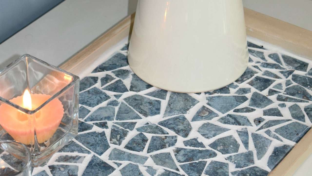 How To Create A Beautiful Mosaic Tray From Old Tiles - DIY Home Tutorial - Guidecentral