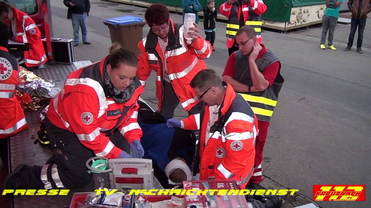 Kreuznacher Jahrmarkt DRK trainiert mit 40 Helfer    Kreuznach112.de