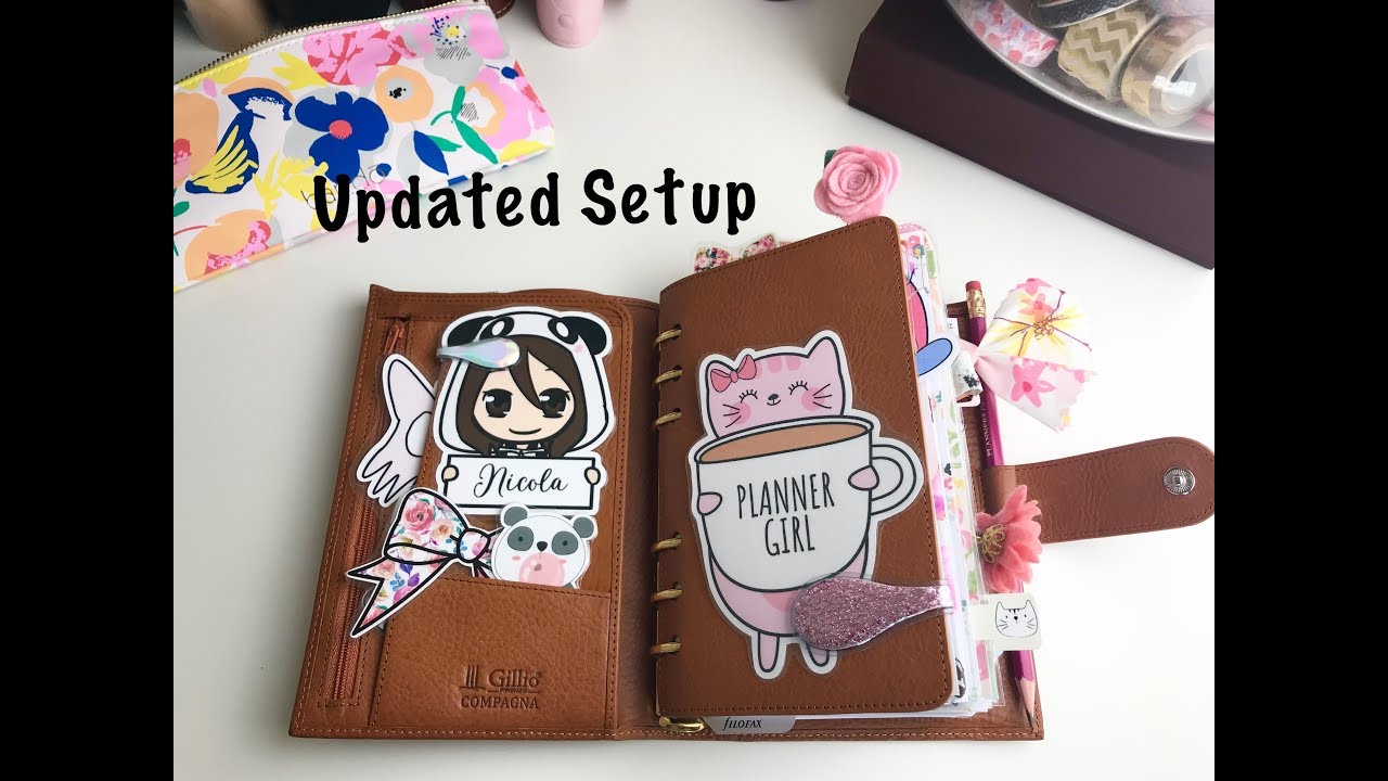Updated Planner Setup Flip Gillio With 30mm Rings // Pink Planner Girl
