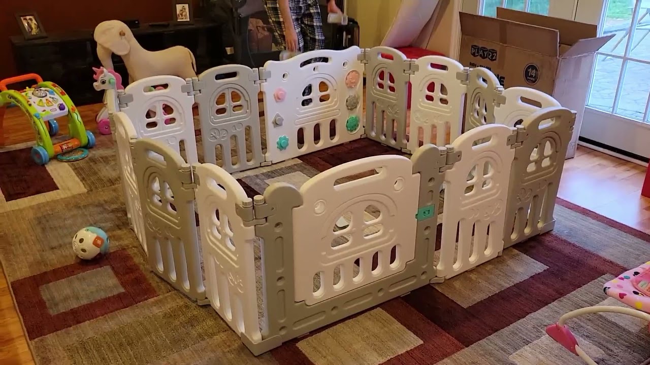 Play22 Foldable Baby Playpen assembly, setup and review