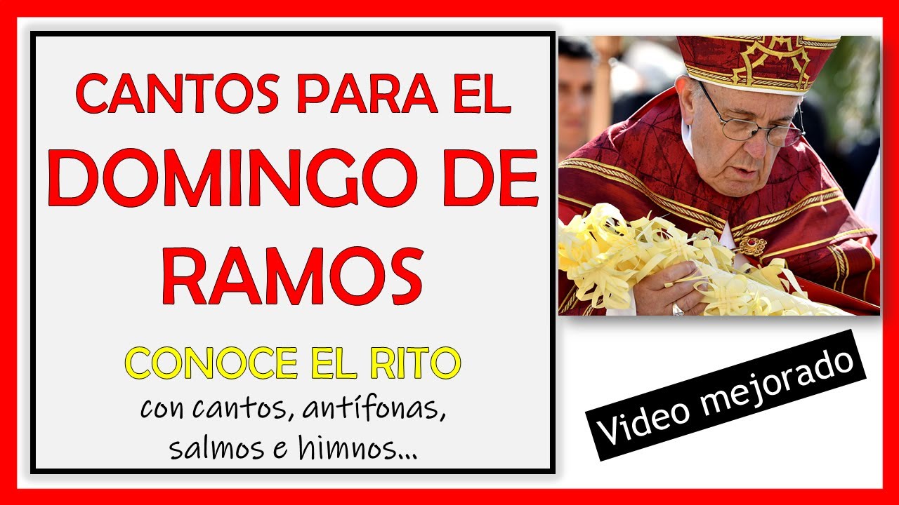 🌿CANTOS PARA EL DOMINGO DE RAMOS │13 de abril 2025 │Cantos para SEMANA SANTA: entrada y comunión