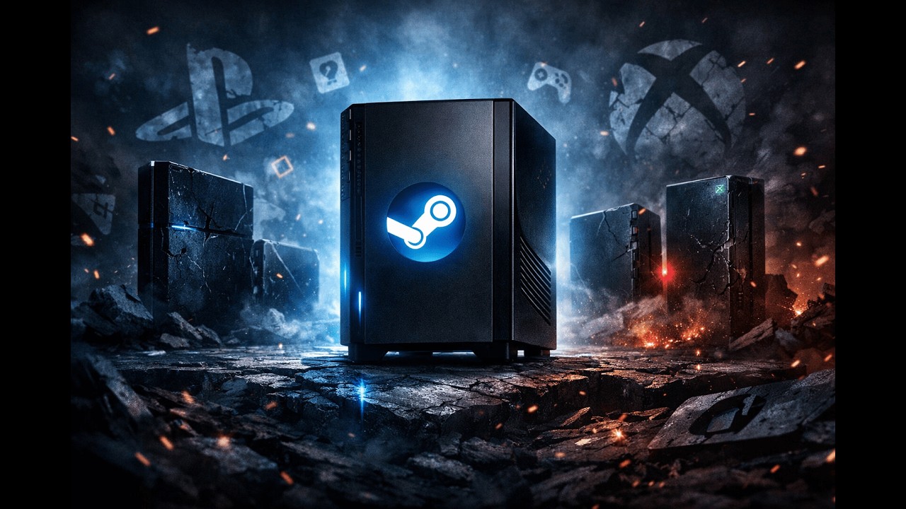 La GUERRA de CONSOLAS EXPLICADA | Steam Machine vs PlayStation vs Xbox vs Nintendo | Papu Gamer