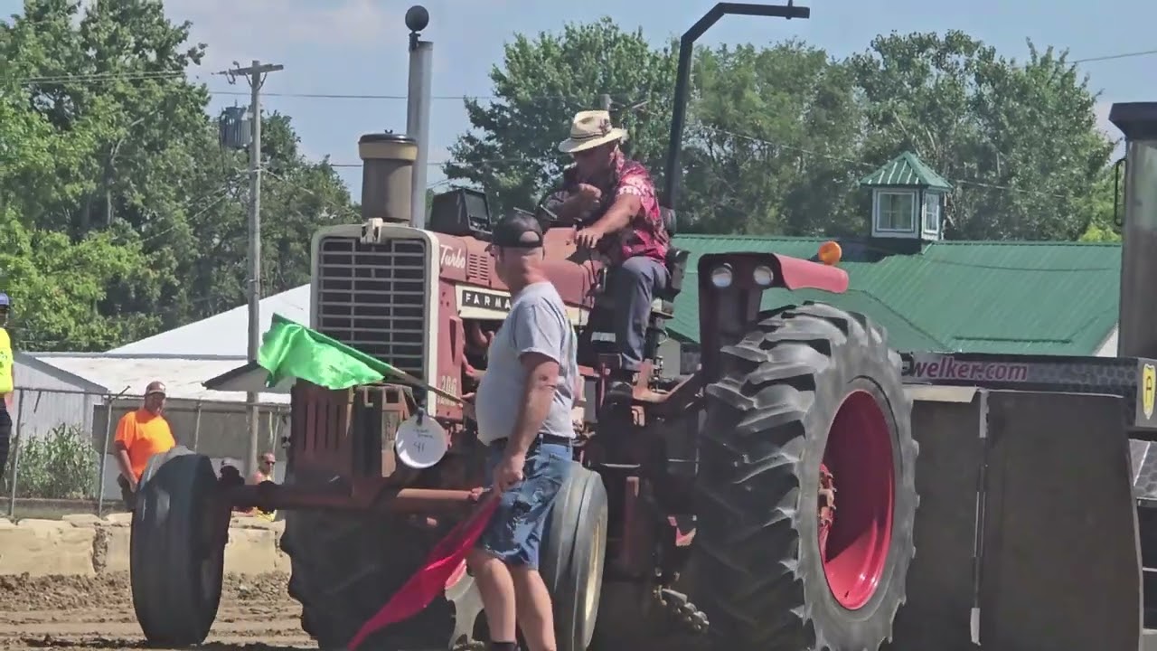Farm Stock and Antique Tractor Pull with Great Lakes at Lorain County Fairgrounds in Ohio July 2024