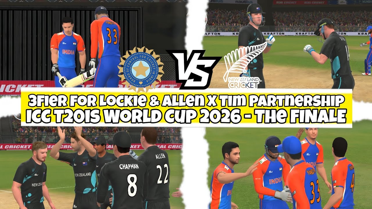 India Vs New Zealand || ICC T20is World Cup 2026 - The Finale Highlights || RC™