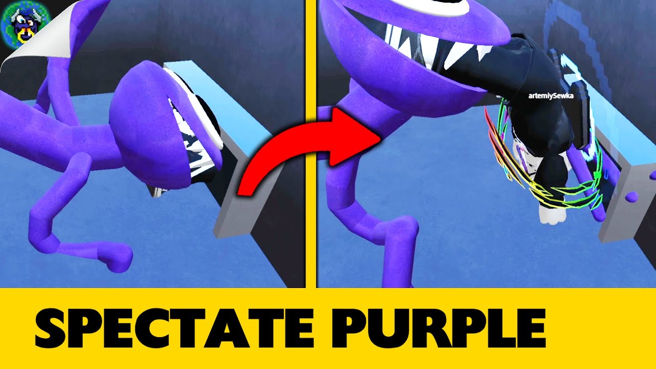 Playing as Purple in Rainbow friends!