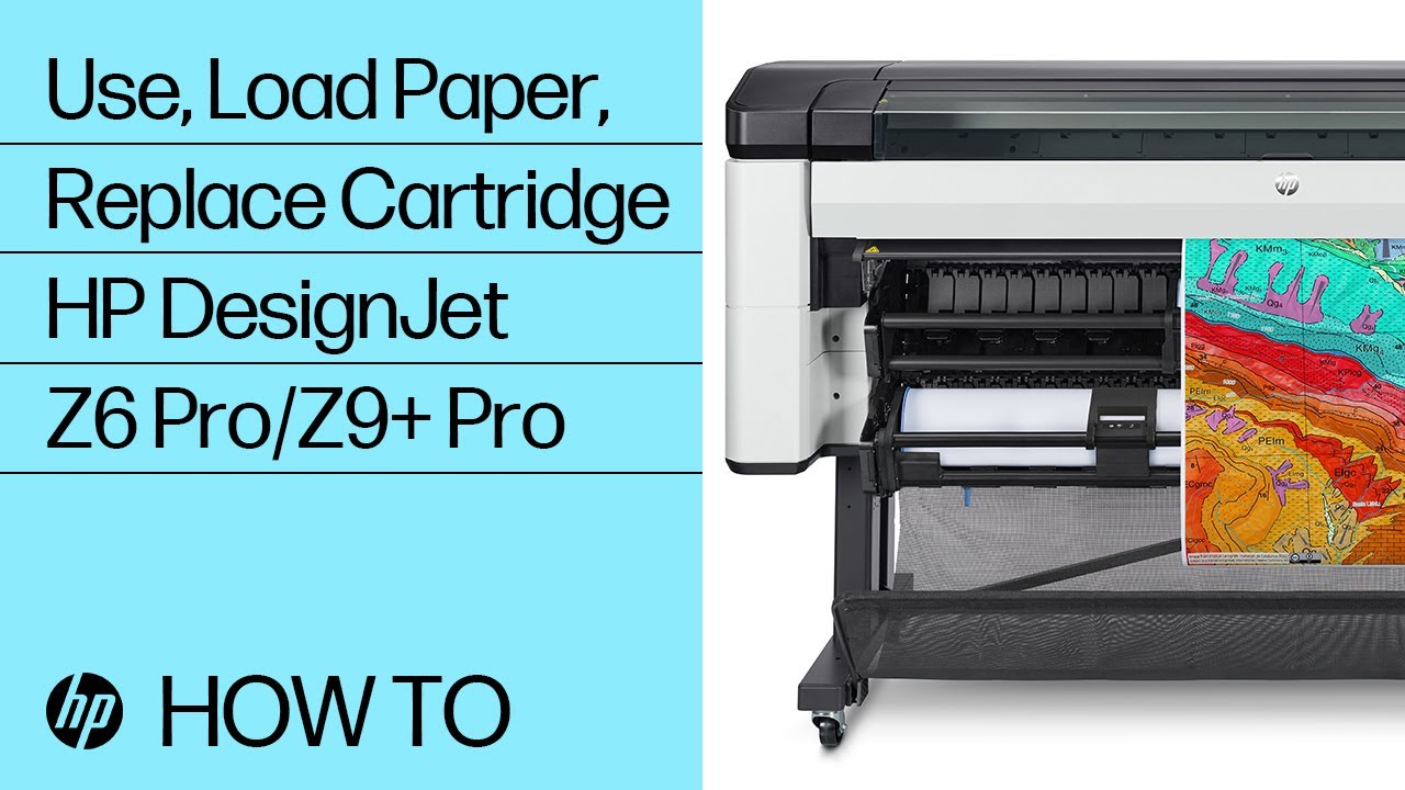 How to Use the HP DesignJet Z6 Pro /Z9+ Pro 64-in Printers | HP Printers | HP Support