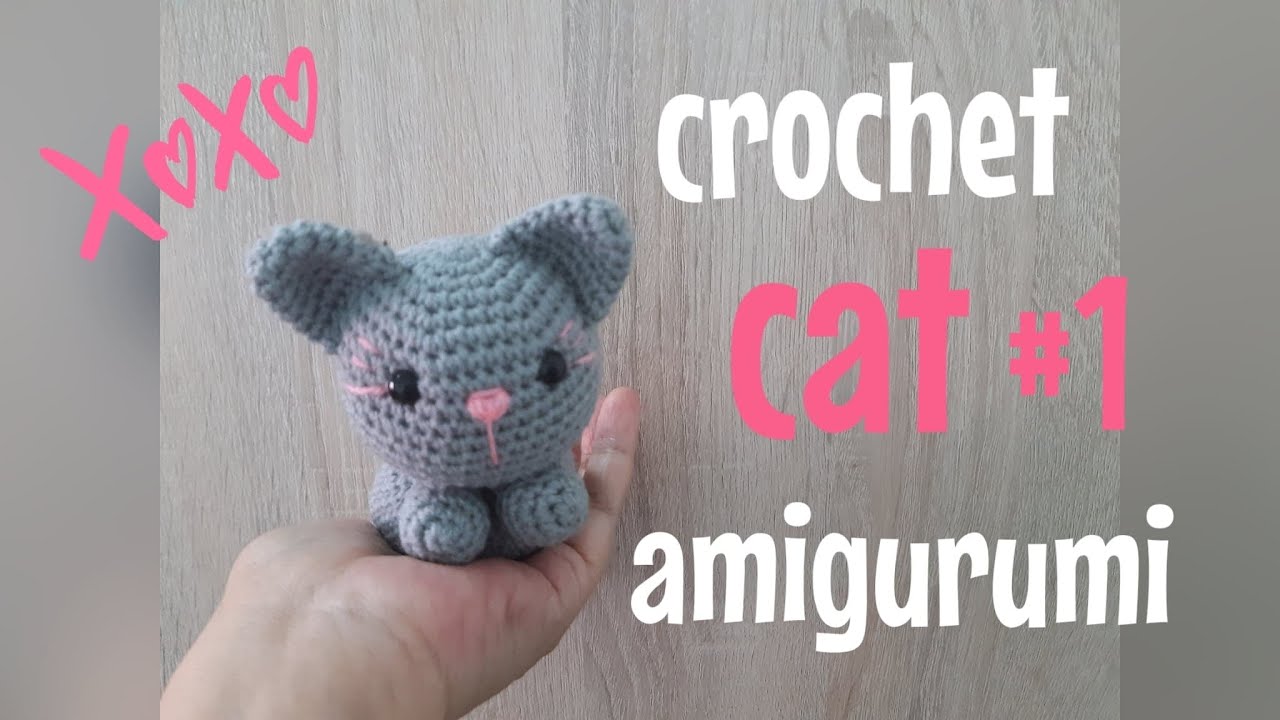 EP.79 สอนถักตุ๊กตาแมวโครเชต์ #1 /How to crochet cat amigurumi part 1./Free pattern./Cat crochet.