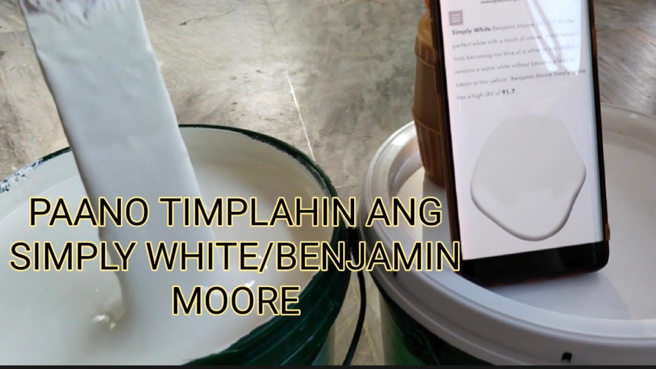PAANO TIMPLAHIN ANG SIMPLY WHITE BY BENJAMIN MOORE