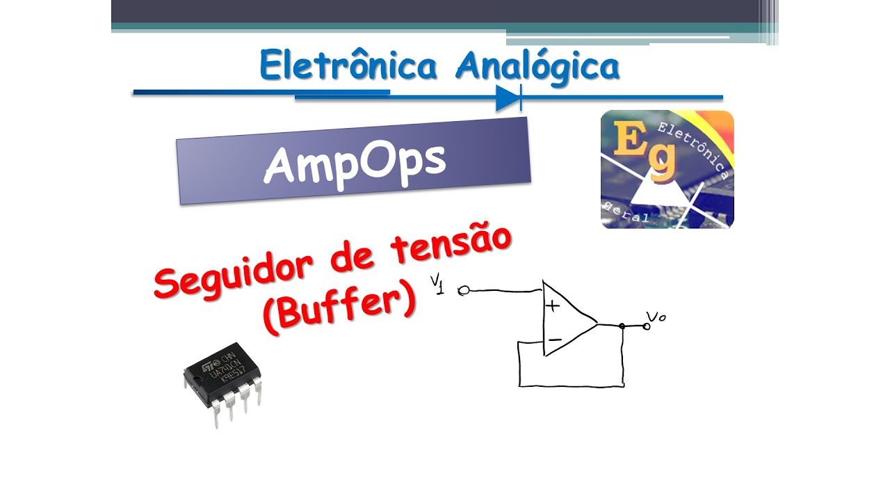 Amplificador Operacional #05 - Seguidor de Tensão. 10 mil inscritos!!!!!!