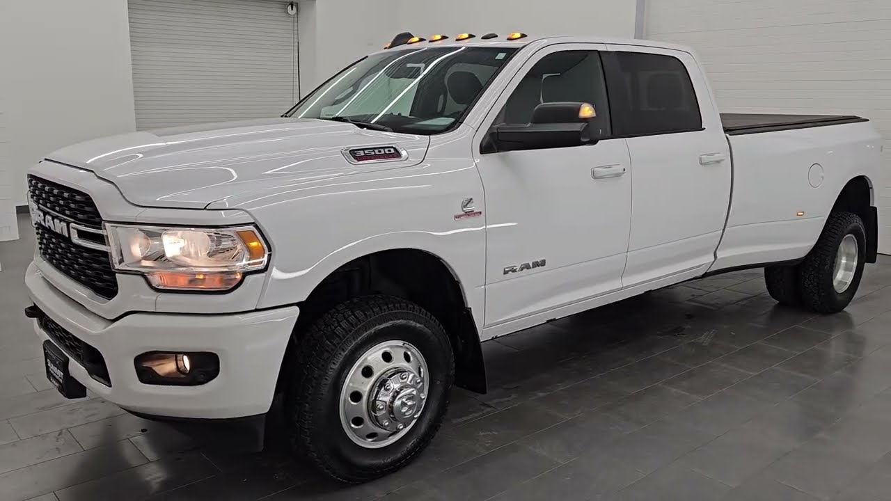 2022 RAM 3500 BIG HORN LVL C SPORT DUALLY 6.7L H.O. CUMMINS DIESEL 4K WALKAROUND 16144Z