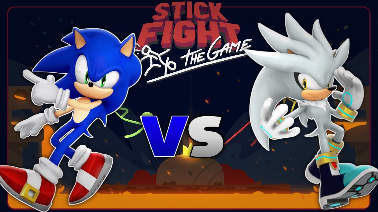 SONIC VS SILVER AT STICK FIGHT!