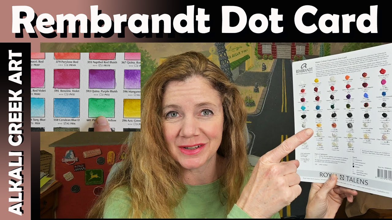 46 New Colors! Swatching the Rembrandt Dot Card - Art Haul Follow-Up