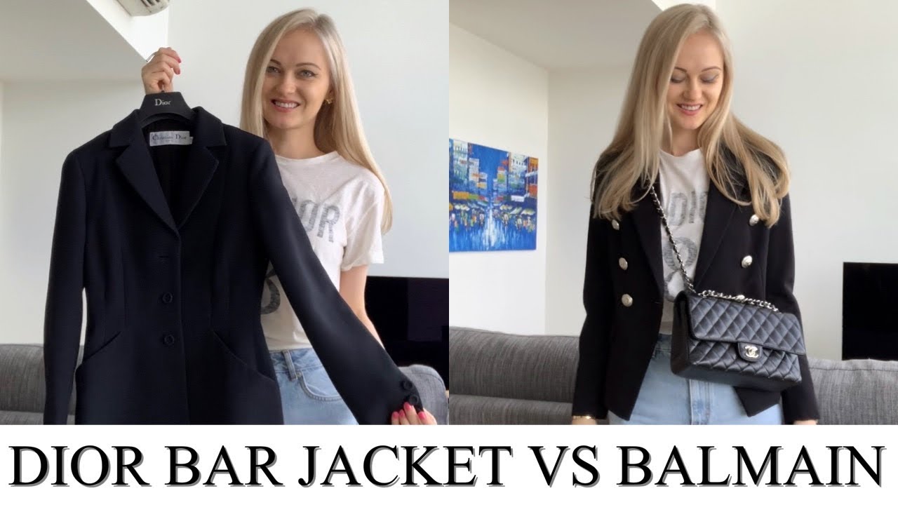 DIOR BAR JACKET VS BALMAIN