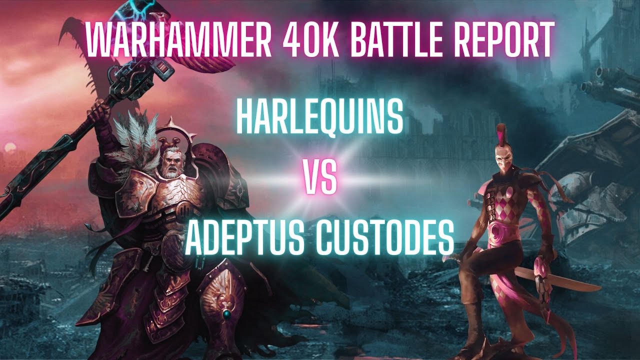 Harlequins VS Adeptus Custodes! Warhammer 40k Competitive Battle Report