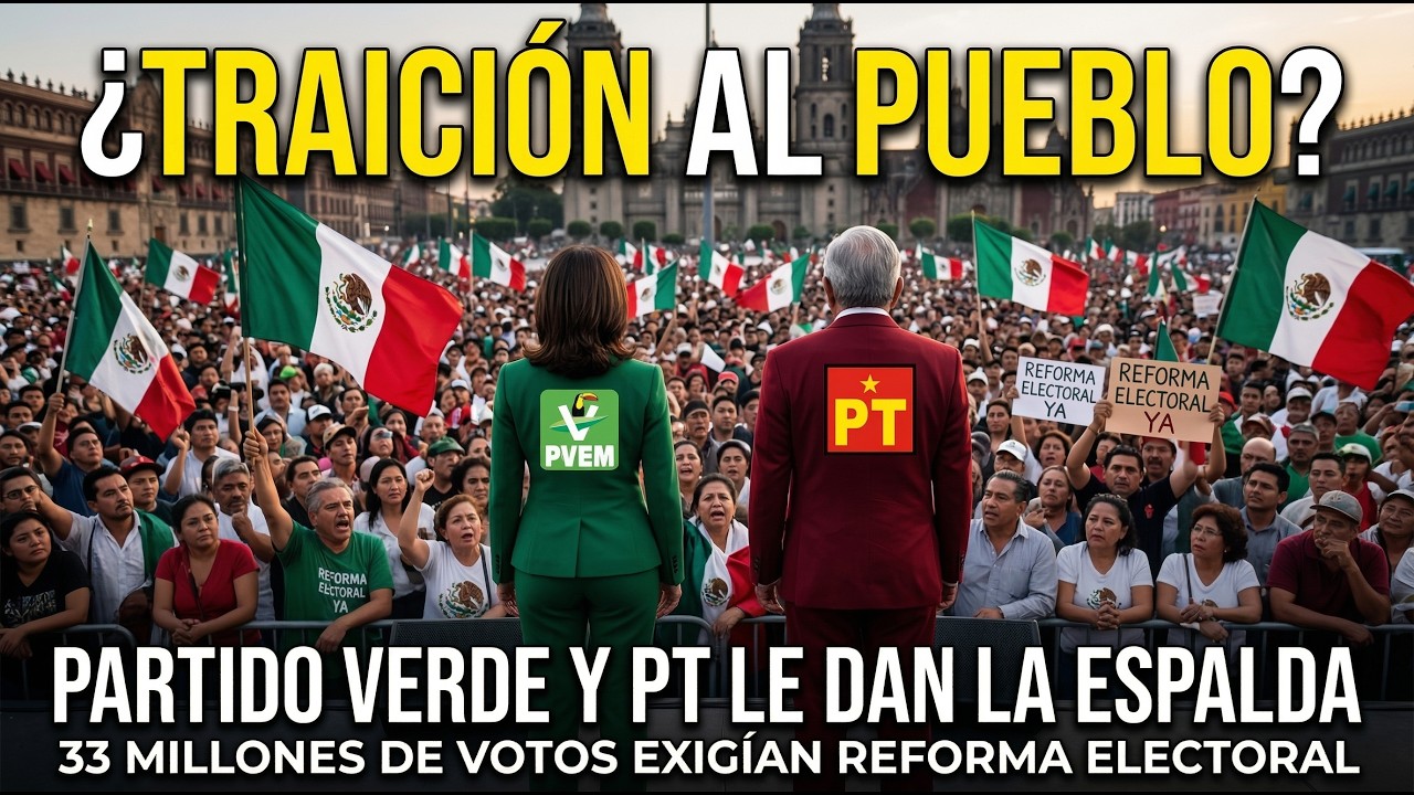 ¡TRAICIÓN EN LA 4T! Verde y PT se rebelan contra Sheinbaum… ¿por sus pluris y millones? 😂