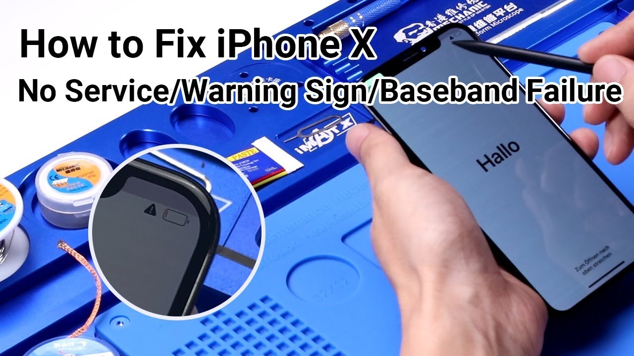 How to Fix iPhone X No Service/Warning Sign/Baseband Failure | Motherboard Repair