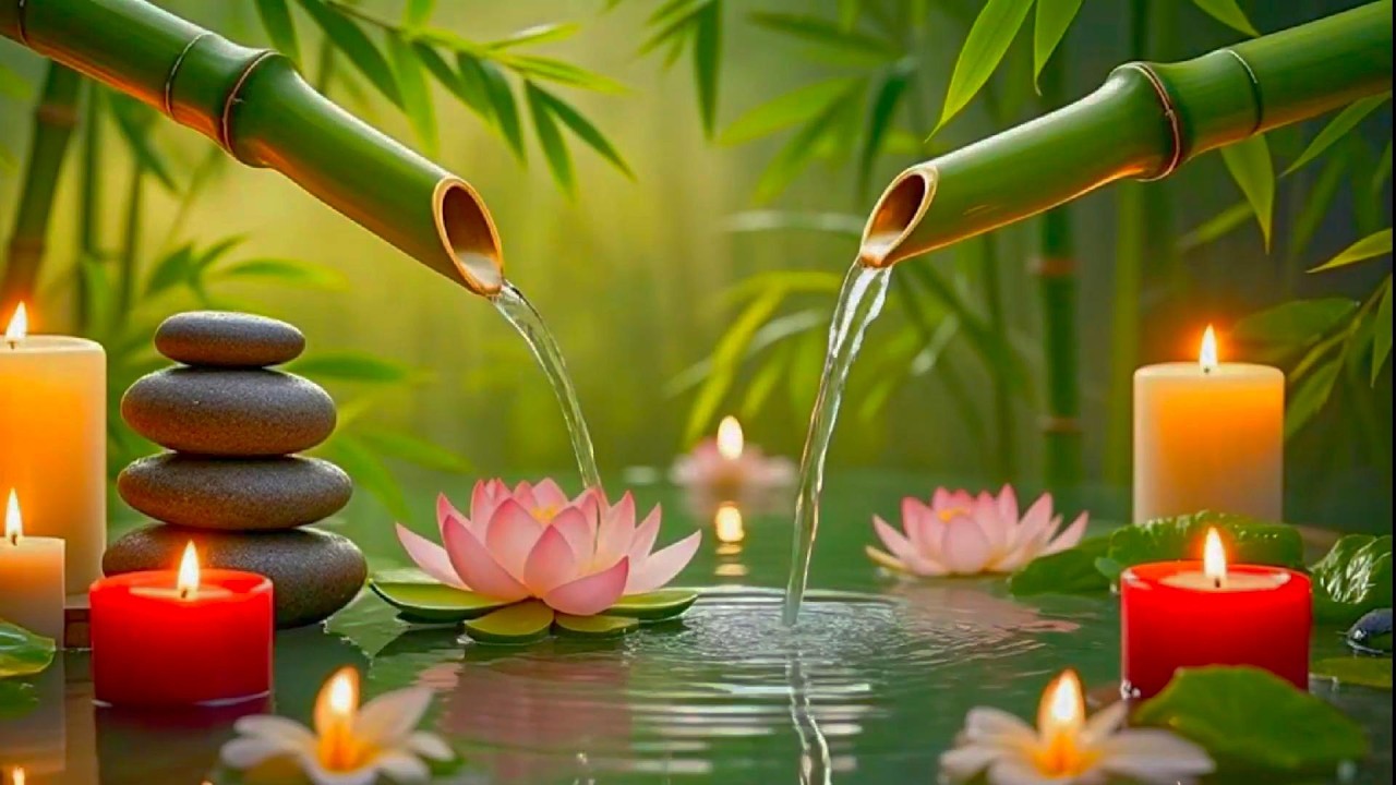 Meditation Music with Soft Water Sounds 🌿 Anxiety Relief for Peaceful Sleep