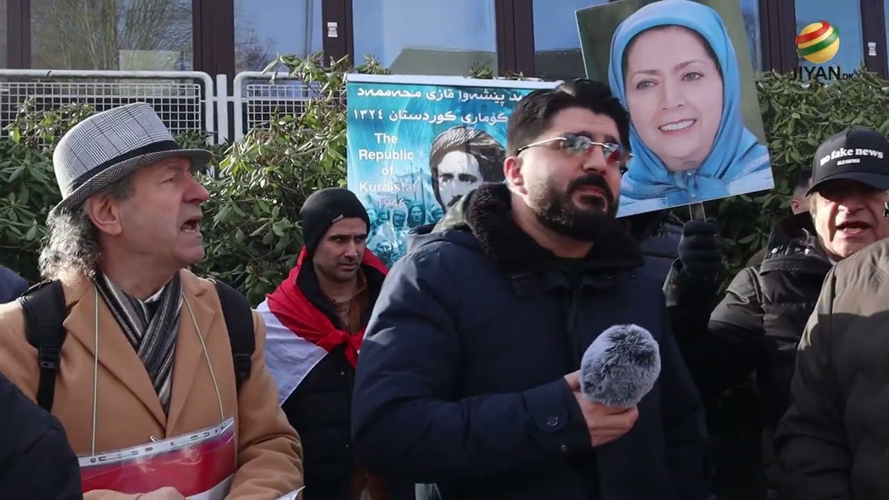 Kurdisk demonstration foran Irans ambassade, 4. marts 2026