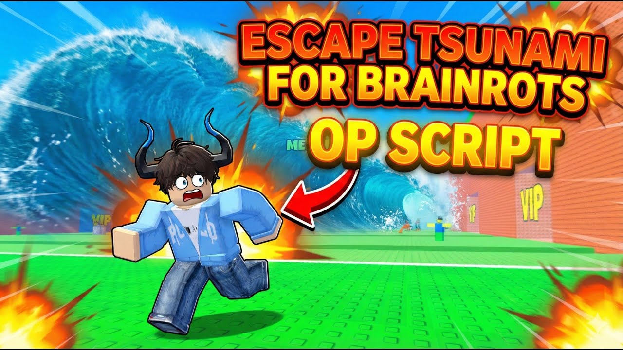 Escape Tsunami For Brainrots Script - INSTANT GRAB & GOD MODE (2026)