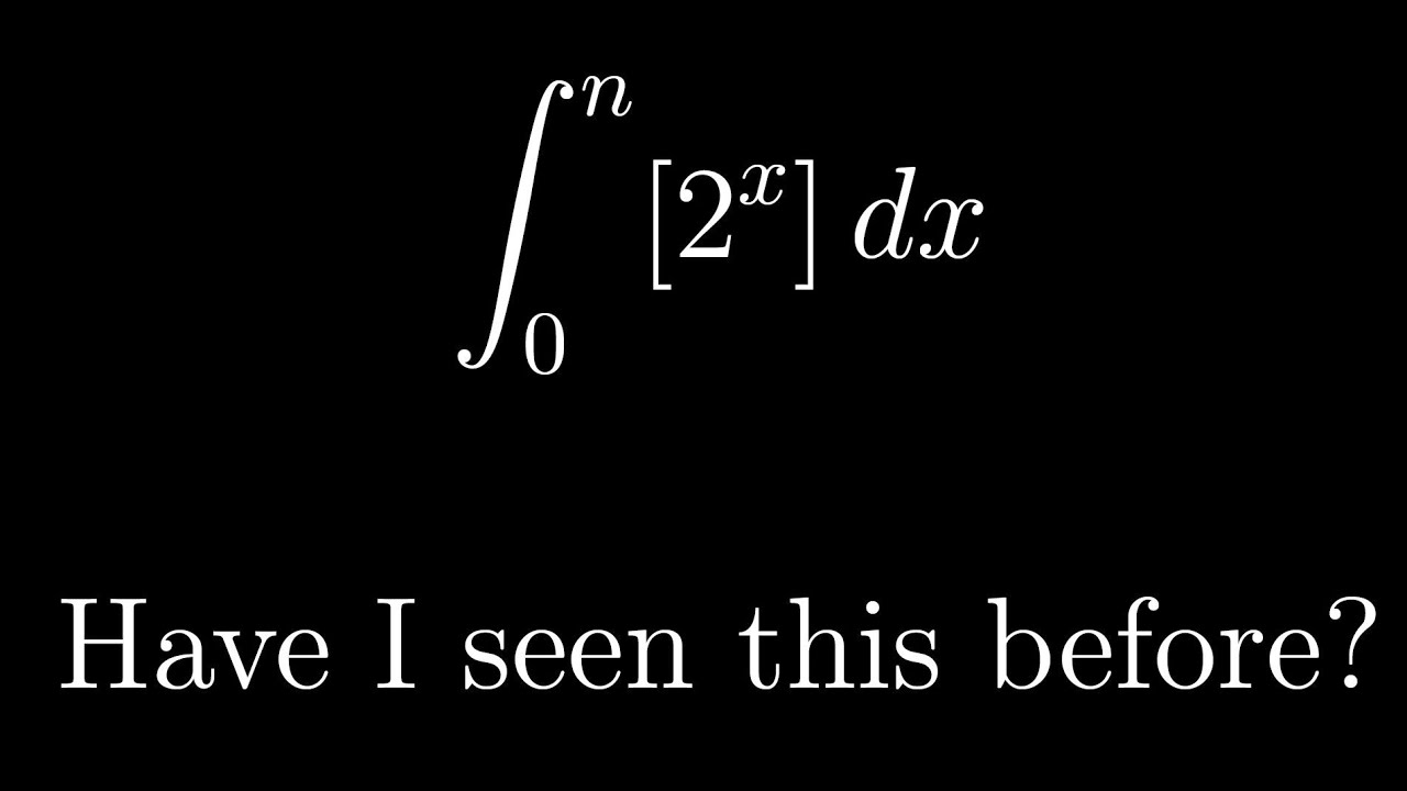 Integral of rounded exponential - Oxford Mathematics Admissions Test 2013