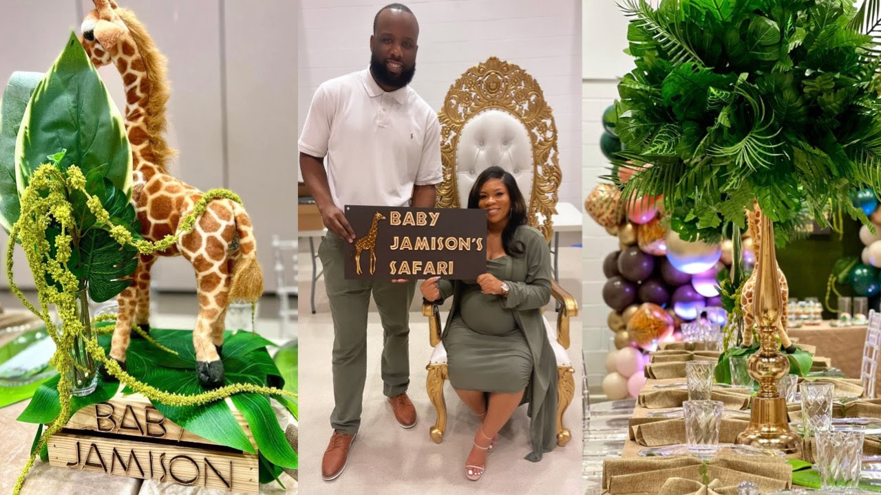Pregnancy Series - Ep. 5 | Baby Shower Vlog 2022 (Safari Theme) 🦒🐘🌴🤎