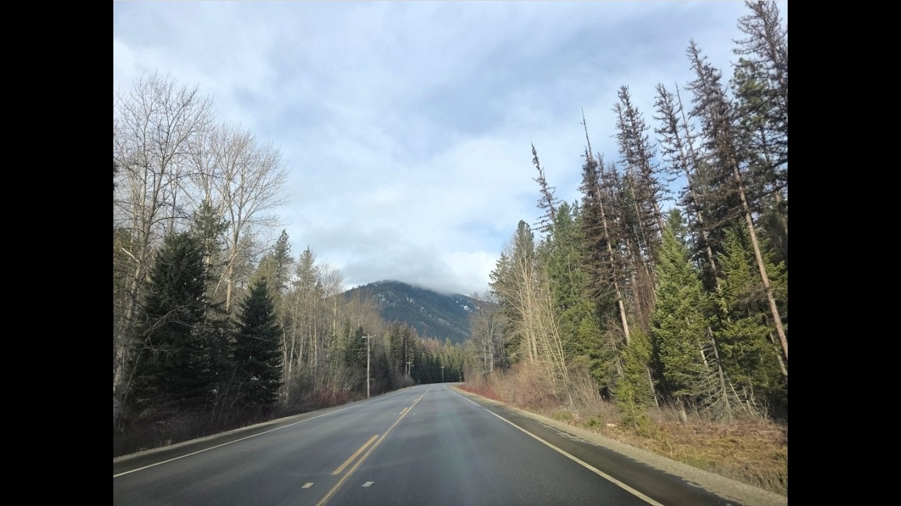 Winter Drive from Kelowna to Grand Forks BC